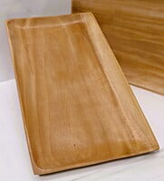 Wooden Natural rectangular tray for serving food, tea, coffee and toast || Home and Kitchen || 12 inches * 8 inches