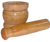 Wooden Natural Okhali and musal for spice mixing || crushing ginger garlic || kitchen Khalbatta || 4.5 inches * 4 inches