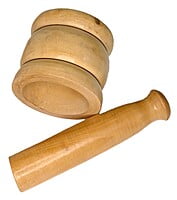 Wooden Natural Okhali and musal for spice mixing || crushing ginger garlic || kitchen Khalbatta || 4.5 inches * 4 inches