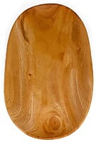 Wooden Natural oval tray for serving food, tea, coffee and toast || Home and Kitchen || 11 inches * 5 inches