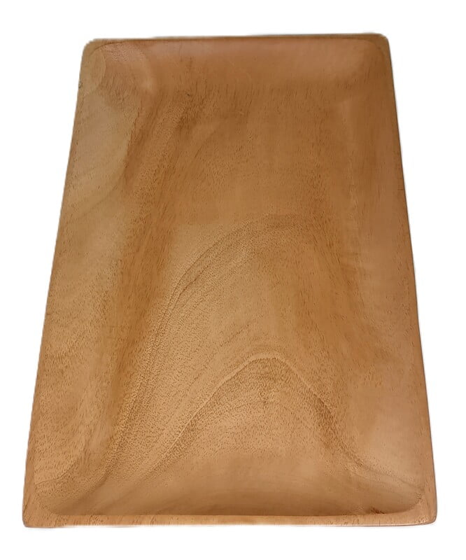 Wooden Natural rectangular tray for serving food, tea, coffee and toast || Home and Kitchen || 12 inches * 8 inches