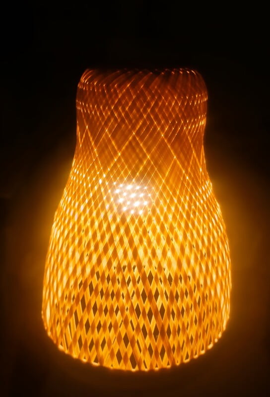 Handmade hanging light weight lampshade made of bamboo || home decor || beautiful design
