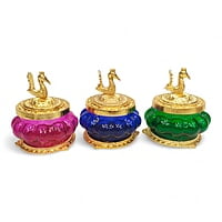 Kubera Glass Pot Mix Colours