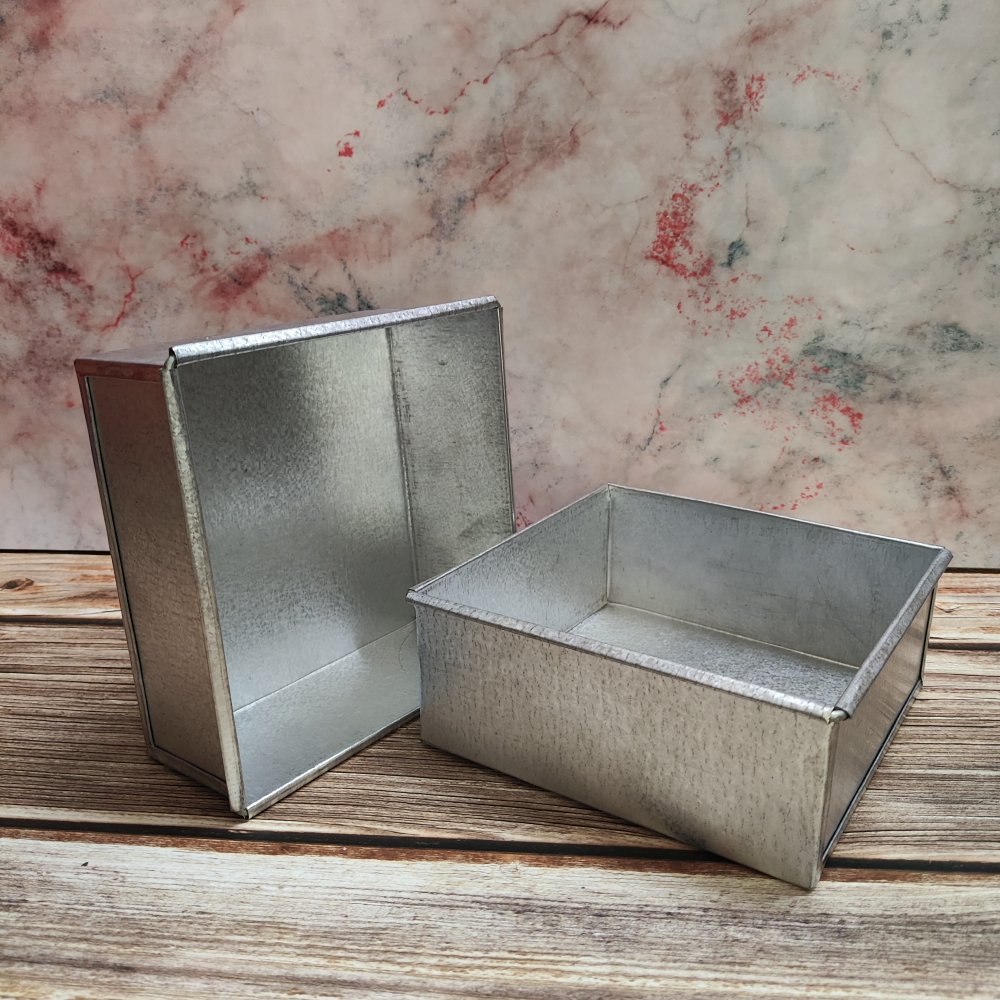 Square Aluminium Tin 6 x 2.5 Square Aluminium Tin 6 x 2.5