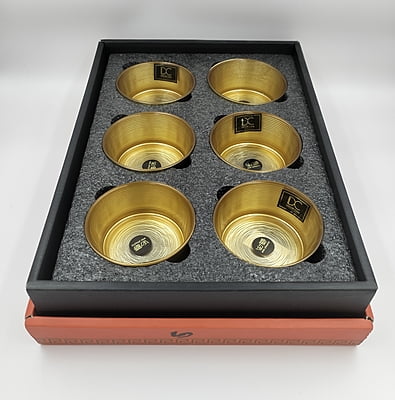 Turkis Bowl 6 Pcs Set Golden