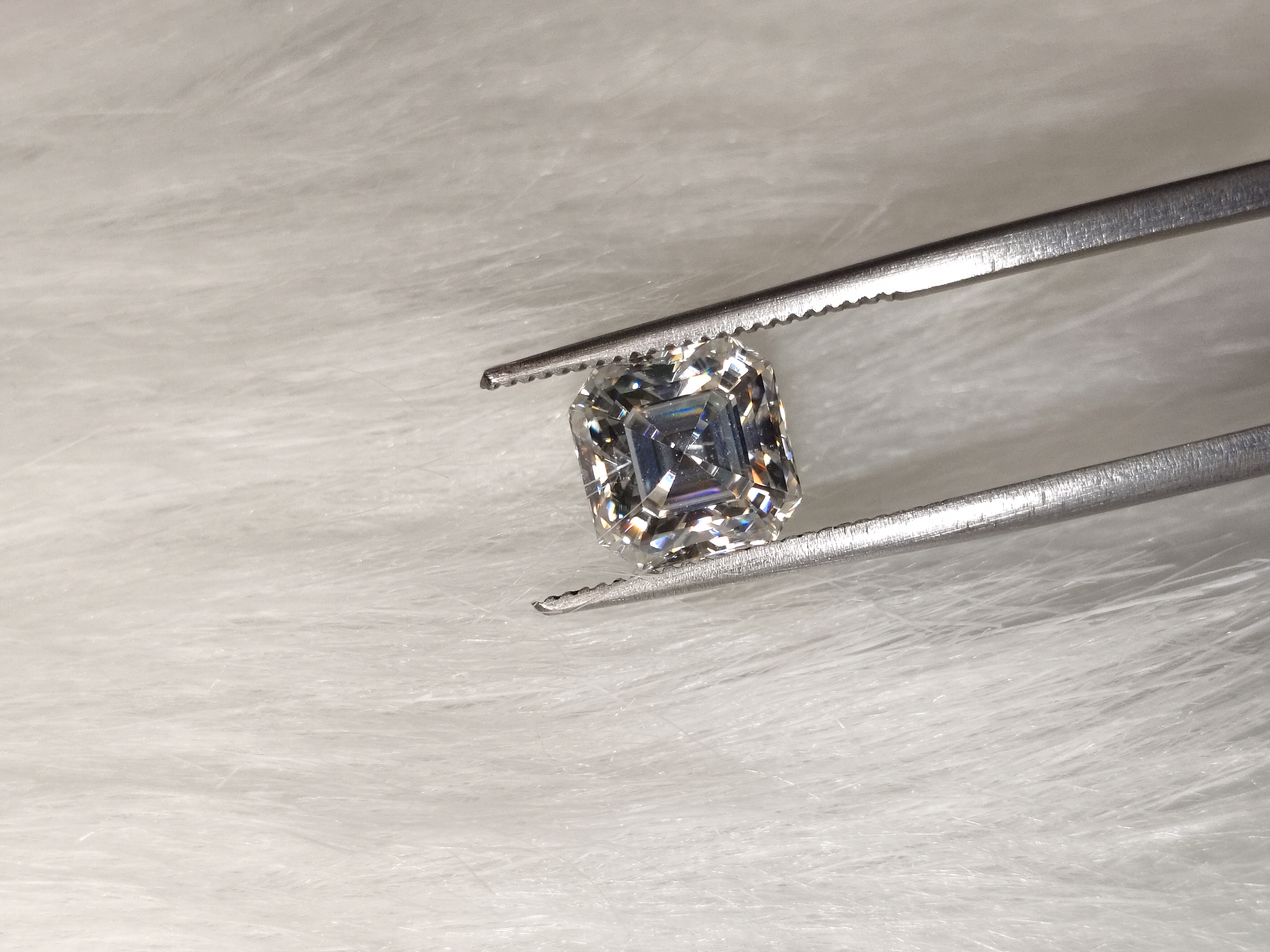 Moissanite Asscher Cut | GRA Certified Moissanite Asscher Cut | GRA Certified