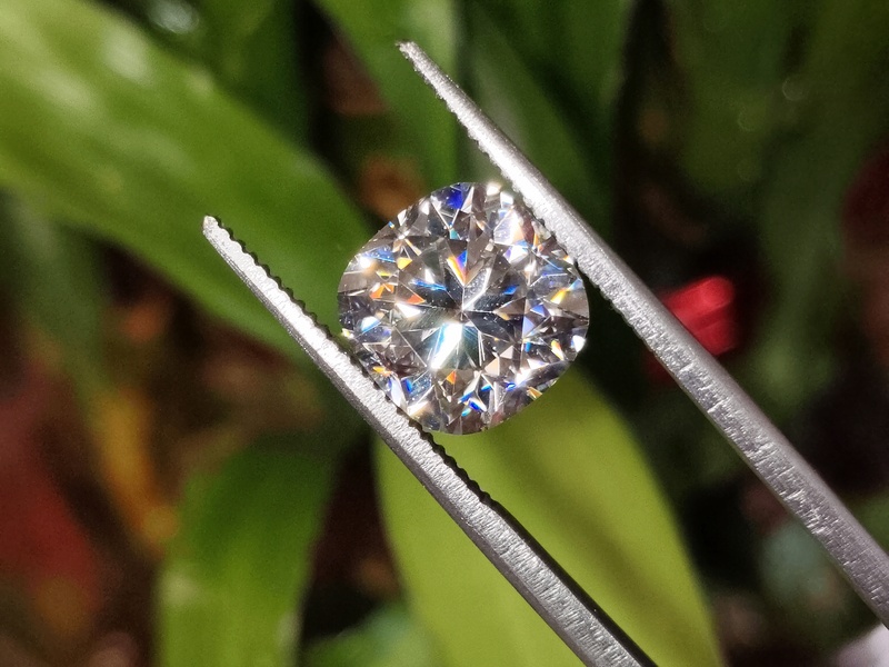 Moissanite Cushion Cut | GRA Certified