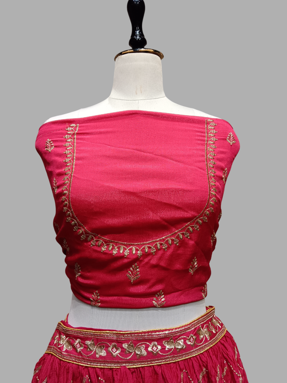 Pink & Light Pink Embroidered Bridal Lehenga Choli Set D310