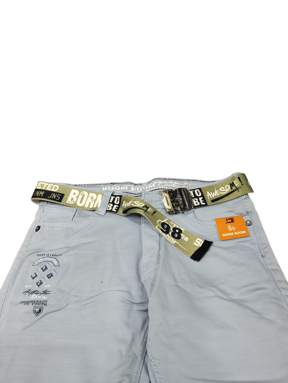Kids' Fashionable Jeans with Belt 25/20 B 5539 Kids' Fashionable Jeans with Belt 25/20 B 5539