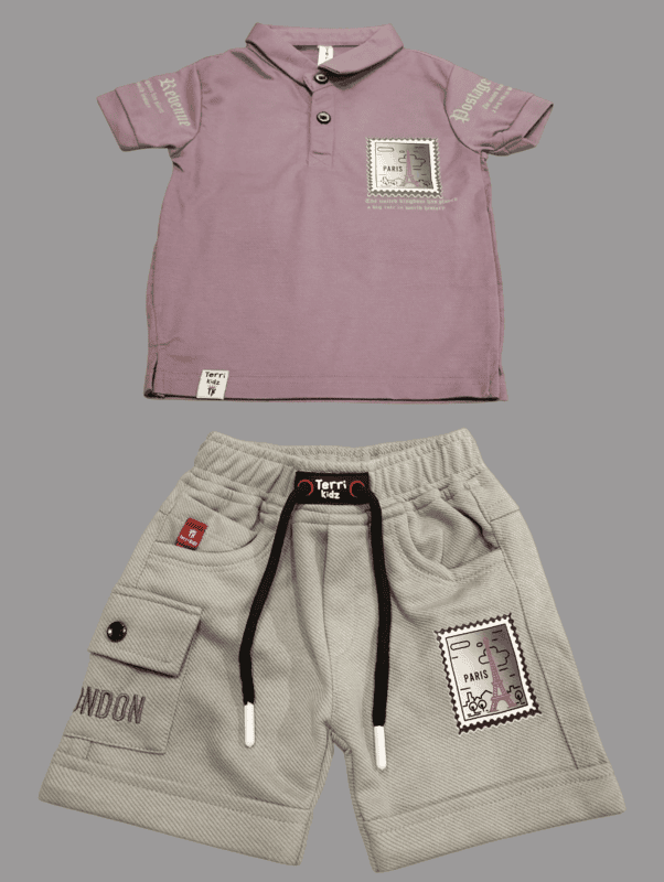 Boys' Polo T-Shirt & Shorts Set D.11.3582 B 2802