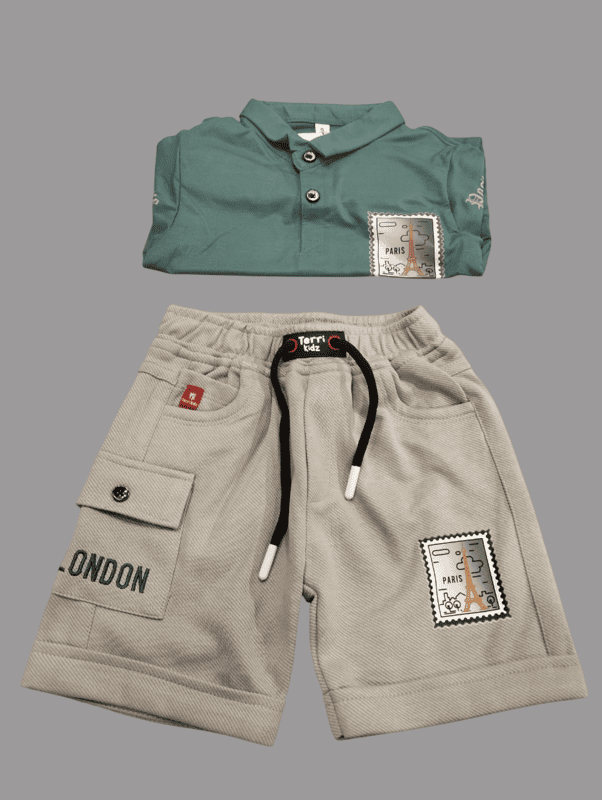 Boys' Polo T-Shirt & Shorts Set D.11.3582 B 2802