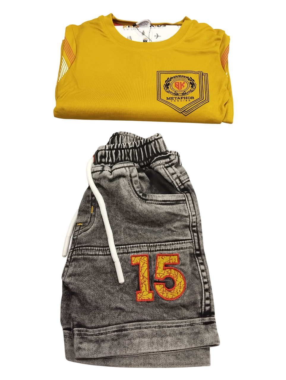 Kids T-Shirt and Denim Shorts pair D.4.5403 B.2763 Kids T-Shirt and Denim Shorts pair D.4.5403 B.2763