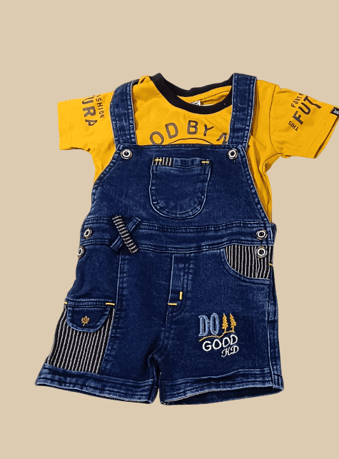 Kids' Denim Dungaree Set D.34.1554