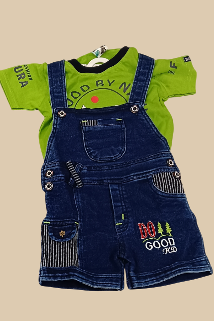 Kids' Denim Dungaree Set D.34.1554
