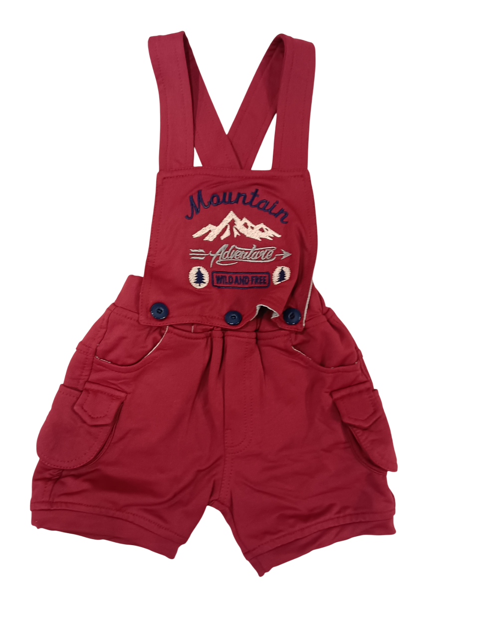 Kids' Adventure-Themed Overall Shorts Set D.40.1638 B.1451 Kids' Adventure-Themed Overall Shorts Set D.40.1638 B.1451
