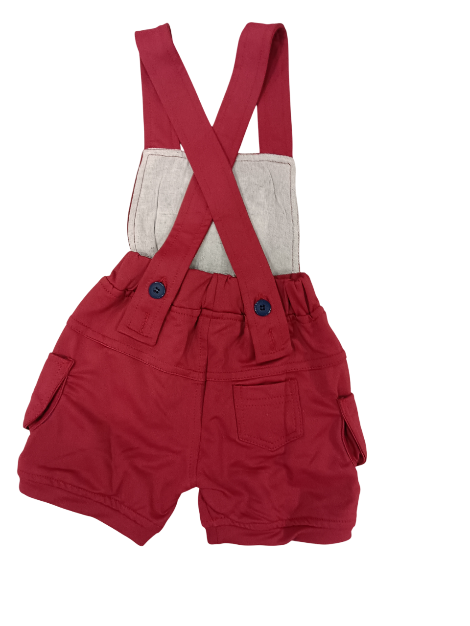 Kids' Adventure-Themed Overall Shorts Set D.40.1638 B.1451 Kids' Adventure-Themed Overall Shorts Set D.40.1638 B.1451