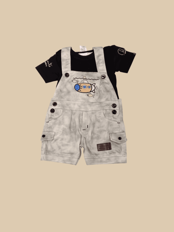 Kids' Tie-Dye Overall Shorts D.37.1639 B.1431