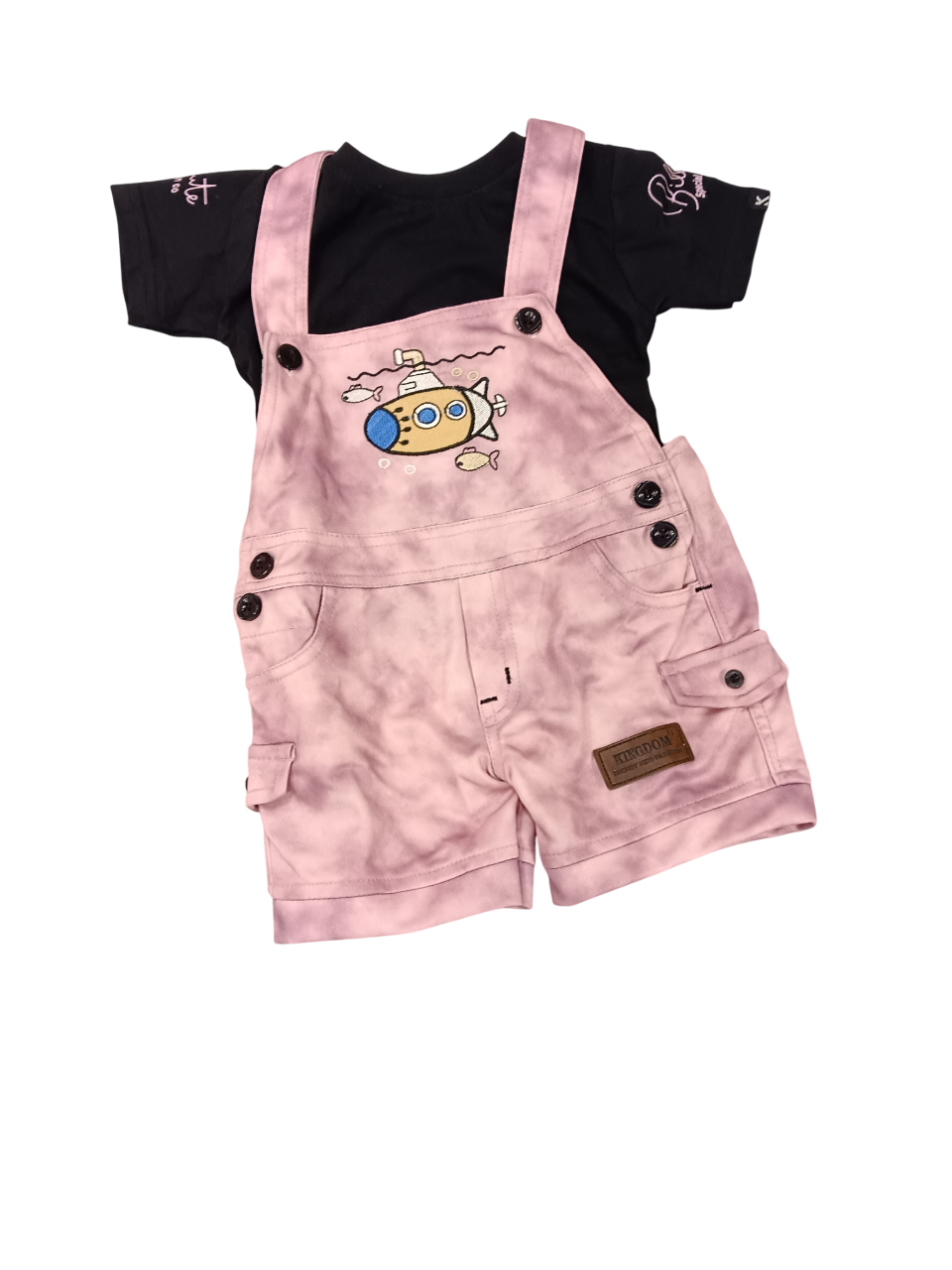 Kids' Tie-Dye Overall Shorts D.37.1639 B.1431 Kids' Tie-Dye Overall Shorts D.37.1639 B.1431