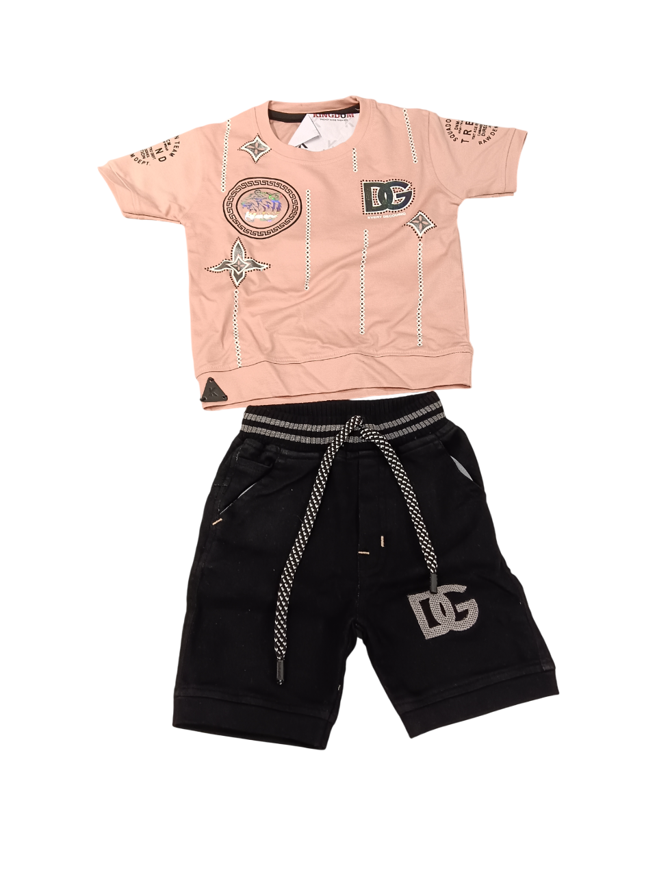 Boys' Designer T-Shirt & Shorts Set D.45.2129 B.1478 Boys' Designer T-Shirt & Shorts Set D.45.2129 B.1478