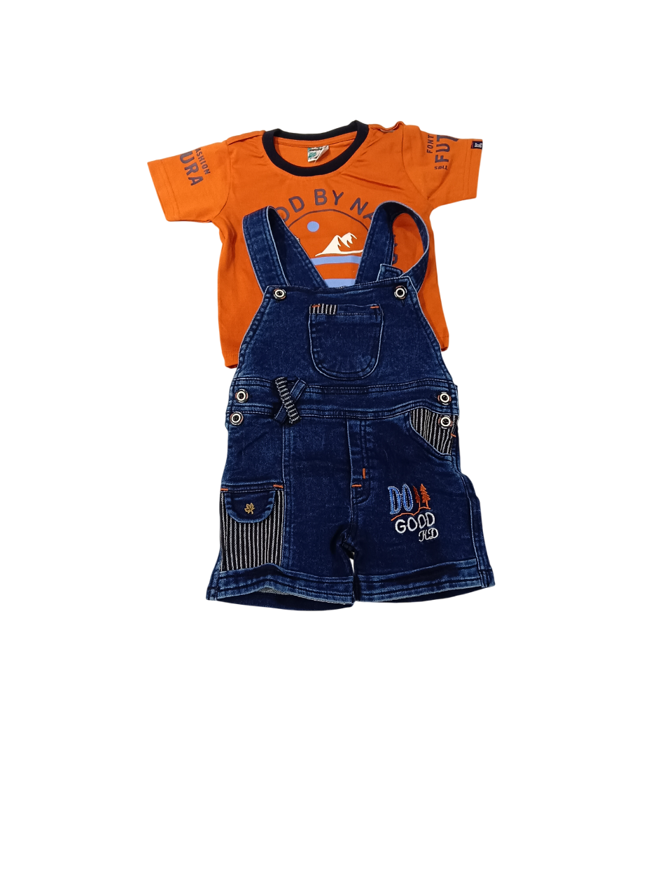 Kids' Denim Dungaree Set D.34.1554 Kids' Denim Dungaree Set D.34.1554