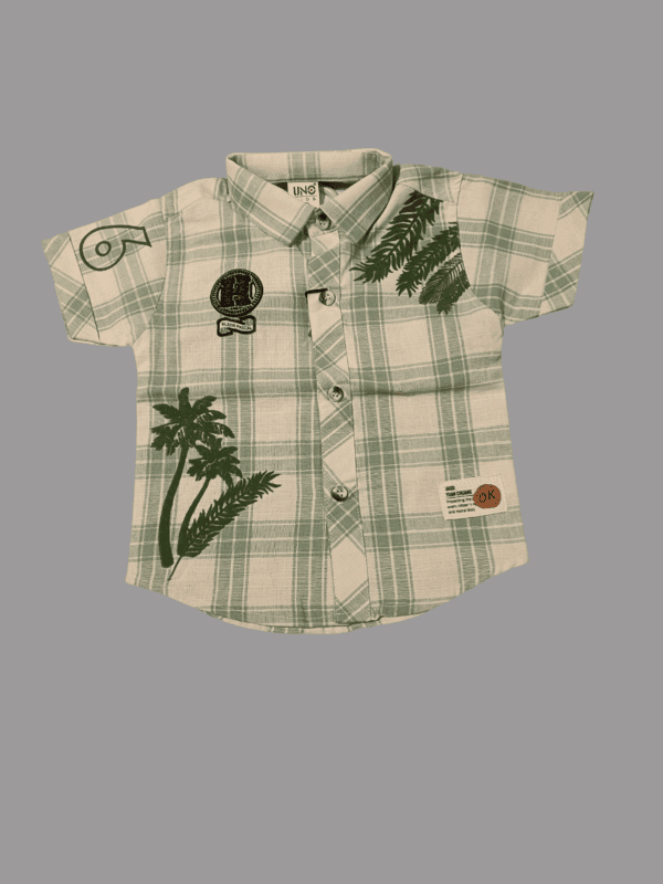 Boys' Tropical Plaid Shirt & Cargo Shorts Set D.15.10111 B.2927