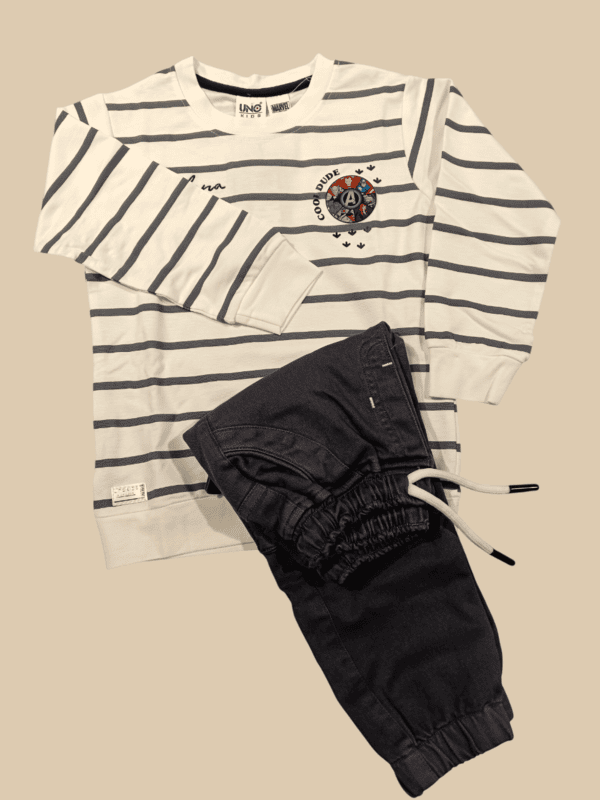 Milano Striped T-Shirt & Cargo Jogger Set D.11.4006 B.