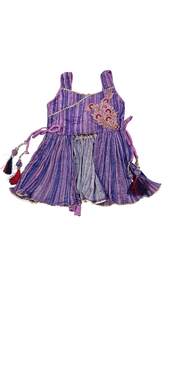 Girls’ Traditional Bandhani Style Ethnic Wear Set D.15.715M B.8887