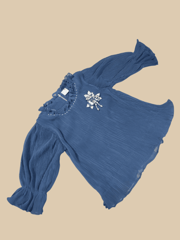 Elegant Partywear Girls' Top & Skirt Set D.8.1113 B.3693