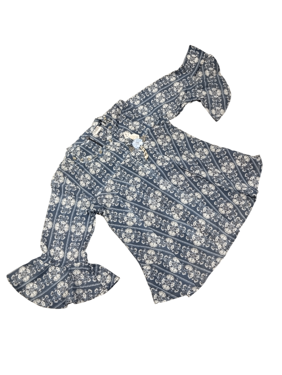 Girls' Indo-Western Printed Co-ord Set D.2.2051 B.3655 Girls' Indo-Western Printed Co-ord Set D.2.2051 B.3655