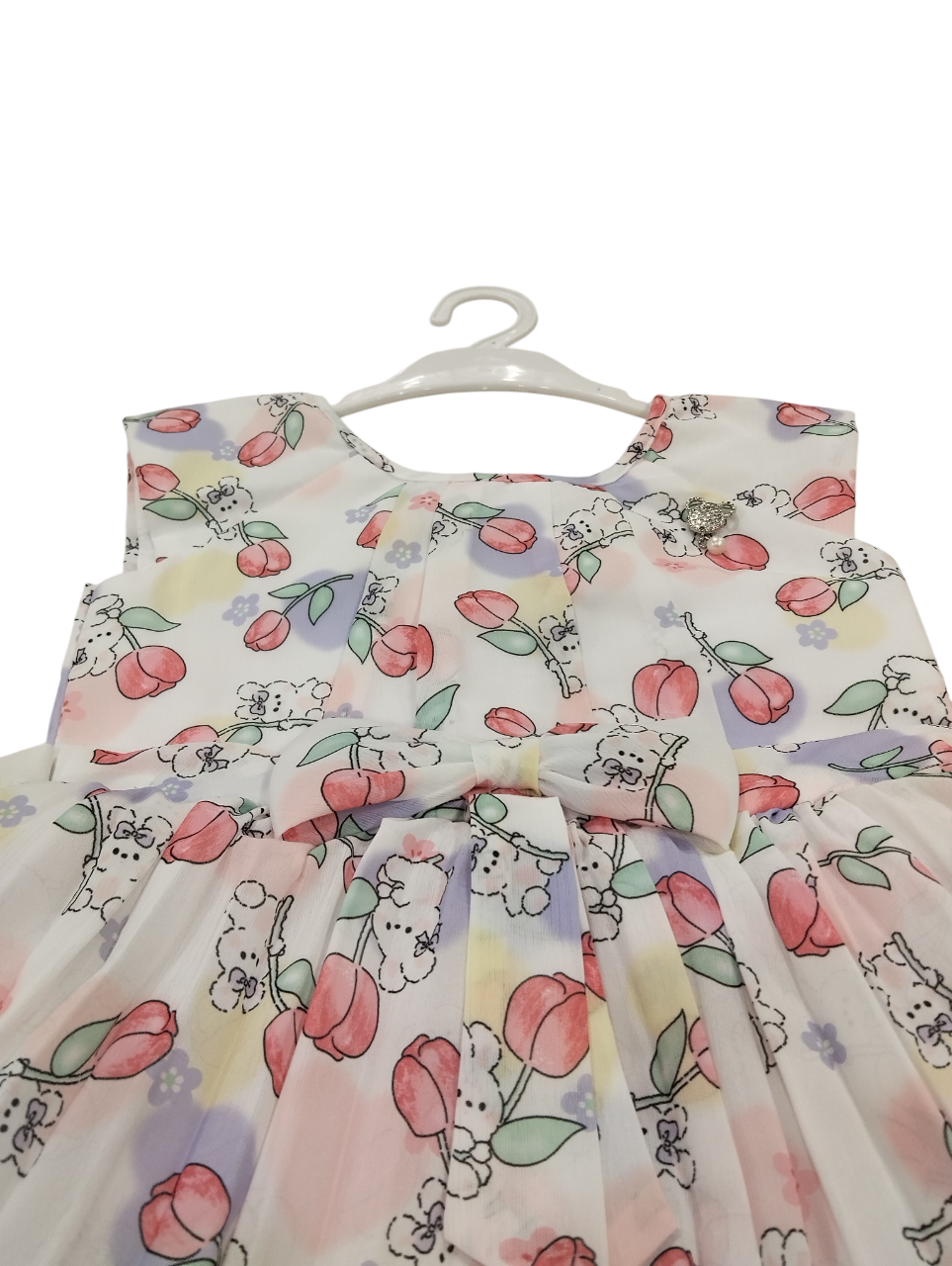 Girls' Sleeveless Floral Frock D.20.1324N B.1591 Girls' Sleeveless Floral Frock D.20.1324N B.1591