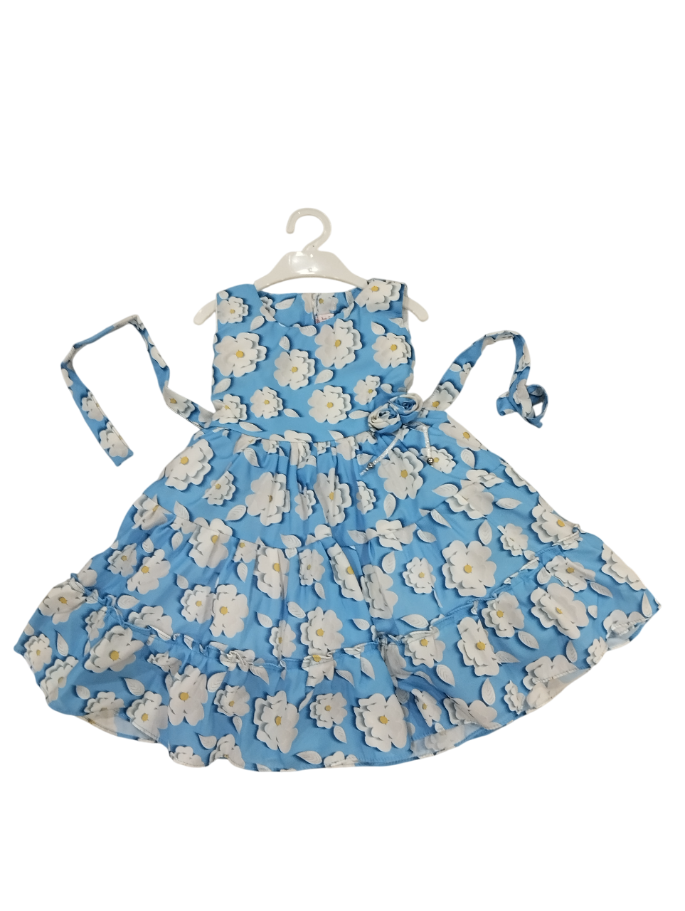 Girls' Sleeveless Floral Frock D.20.1324N B.1591 Girls' Sleeveless Floral Frock D.20.1324N B.1591