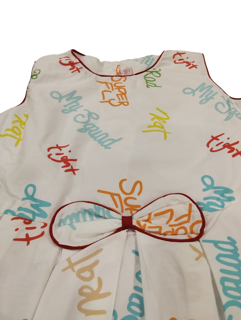 Girls' Printed Sleeveless Frock D.17.1343 B.7879 Girls' Printed Sleeveless Frock D.17.1343 B.7879