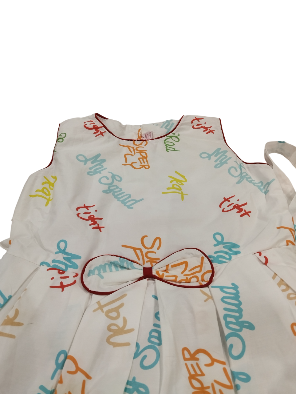 Girls' Printed Sleeveless Frock D.17.1343 B.7879 Girls' Printed Sleeveless Frock D.17.1343 B.7879