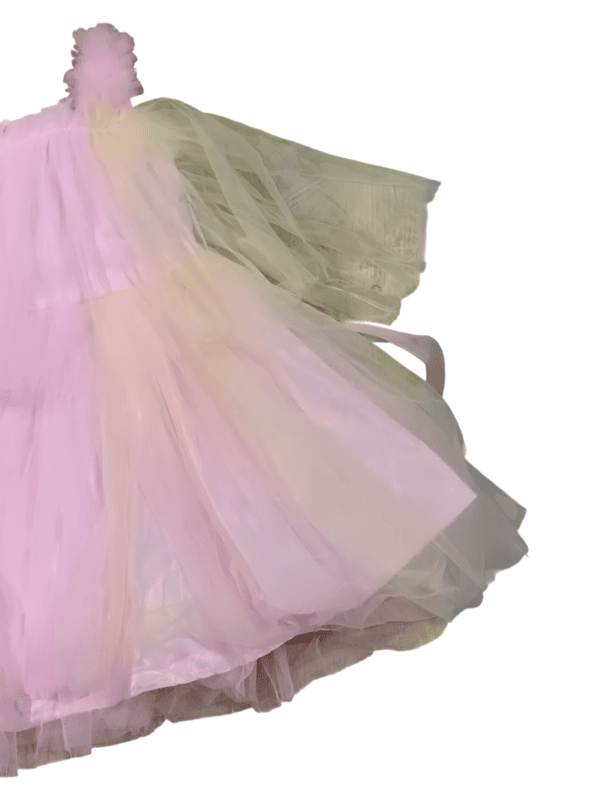 Pastel Rainbow Layered Tulle Frock for Baby Girls D.8/4 Pastel Rainbow Layered Tulle Frock for Baby Girls D.8/4