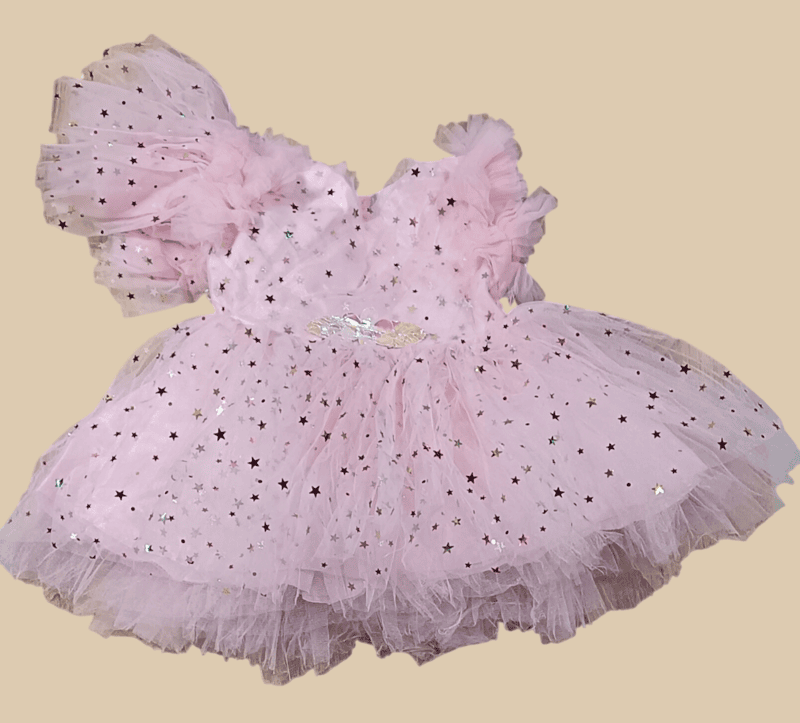 Baby Girls’ Star Glitter Party Dress D.14/6