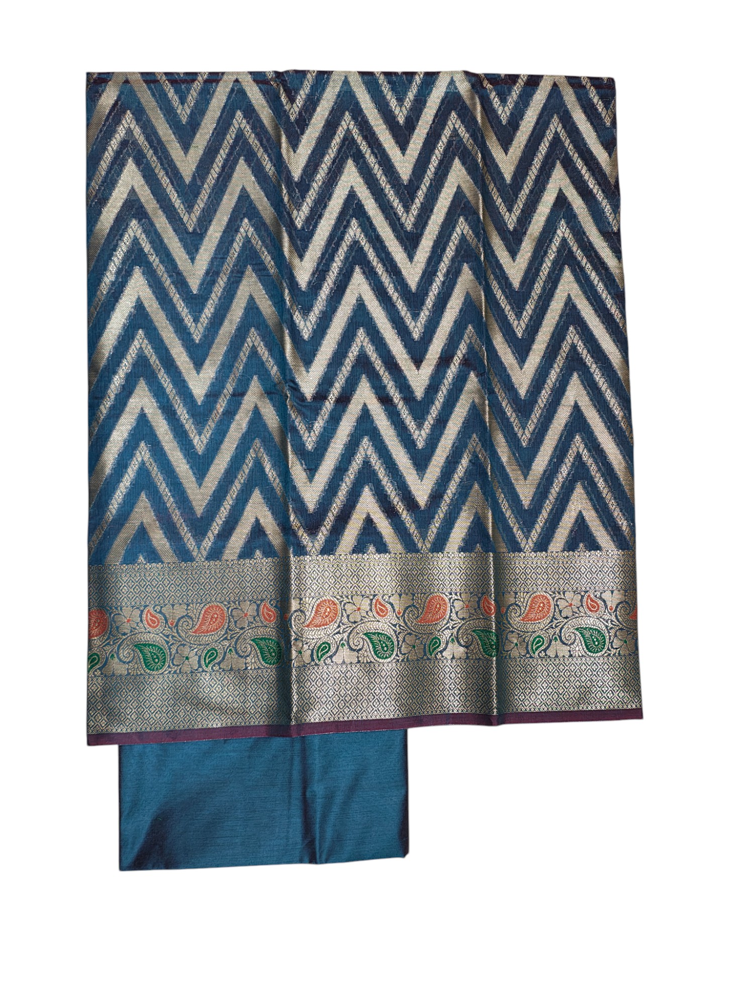 Indigo Banarasi Dress Material for Women