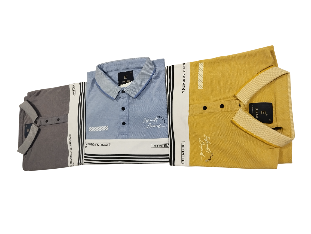 Men's Stylish Polo T-Shirts with Contrast Collar D.Elborn Men's Stylish Polo T-Shirts with Contrast Collar D.Elborn