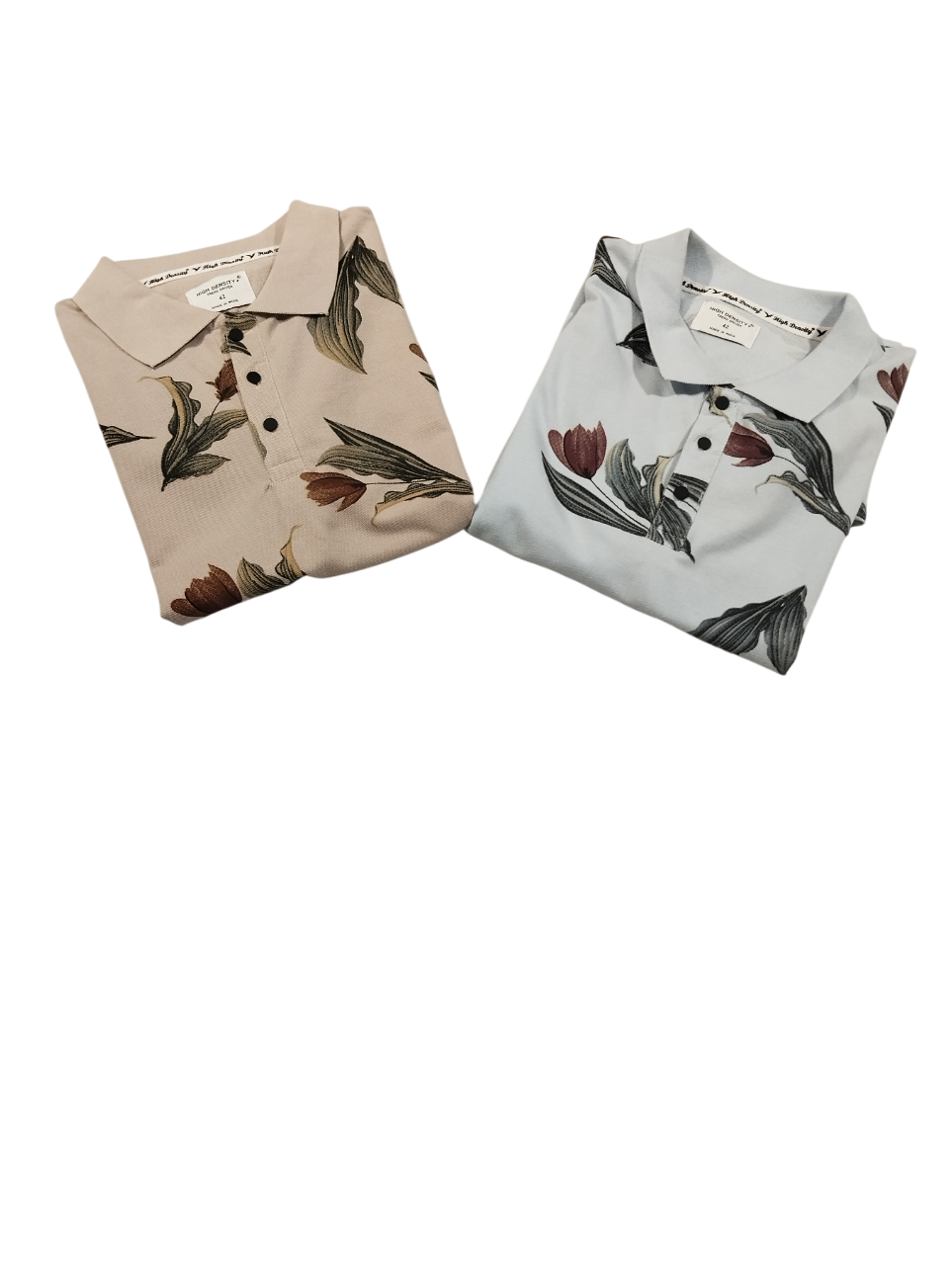 Men's Designer Floral Print Polo T-Shirts โ Half Sleeve D.3/24 Men's Designer Floral Print Polo T-Shirts โ Half Sleeve D.3/24