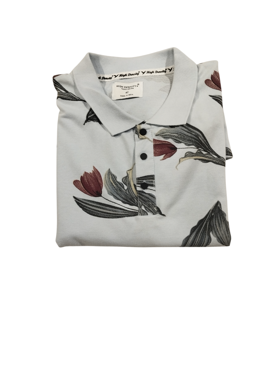Men's Designer Floral Print Polo T-Shirts โ Half Sleeve D.3/24 Men's Designer Floral Print Polo T-Shirts โ Half Sleeve D.3/24