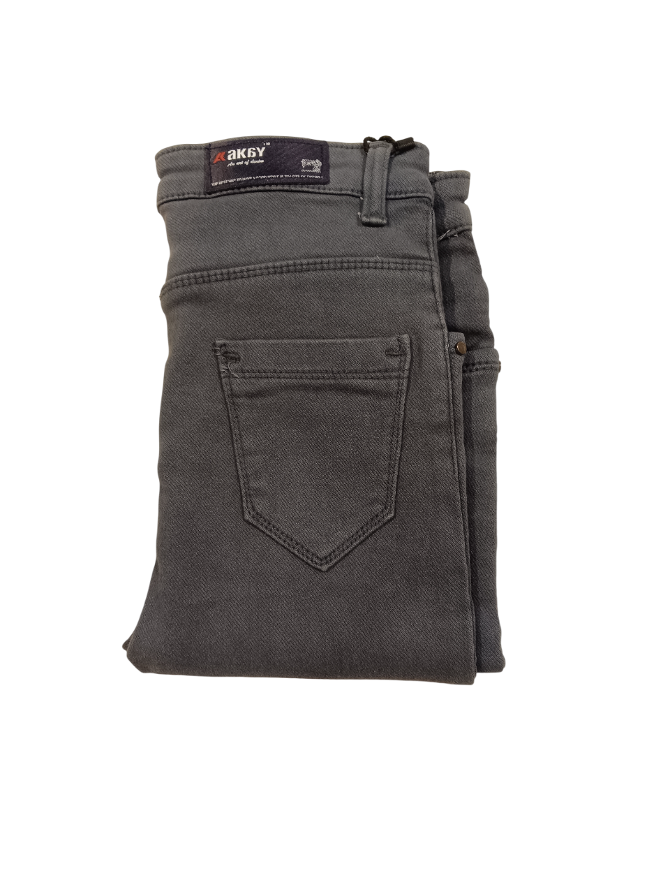 Women’s High-Waist Skinny Fit Jeans – Charcoal Black D.5/4