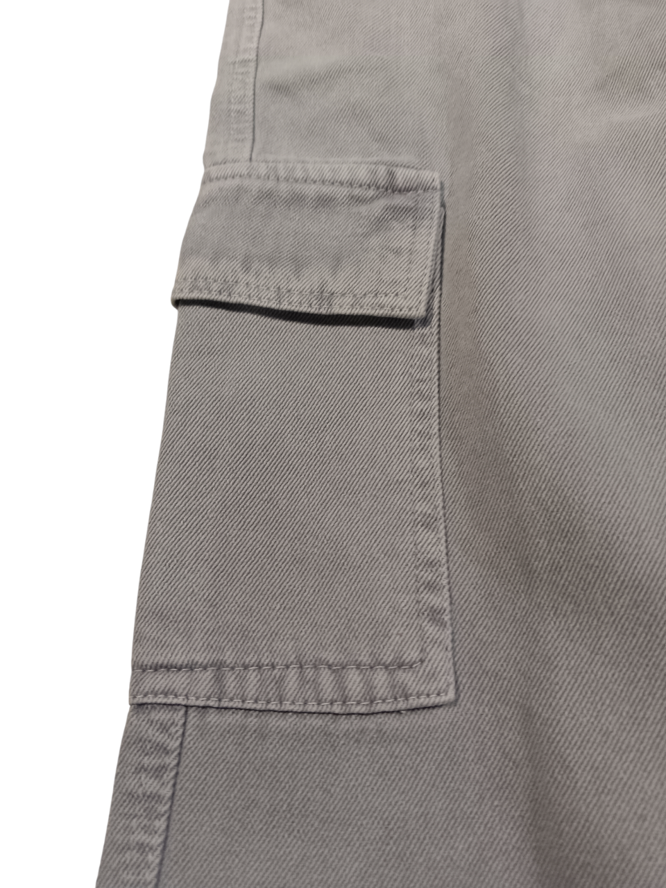 Girls’ Solid Cargo Fit Denim Pants – Available in Grey, Black & Brown D.901