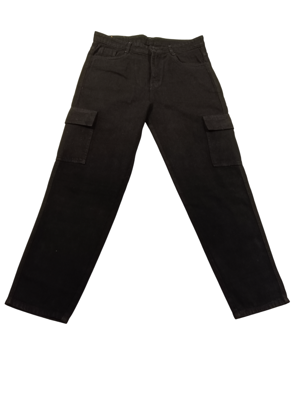Girls’ Solid Cargo Fit Denim Pants – Available in Grey, Black & Brown D.901