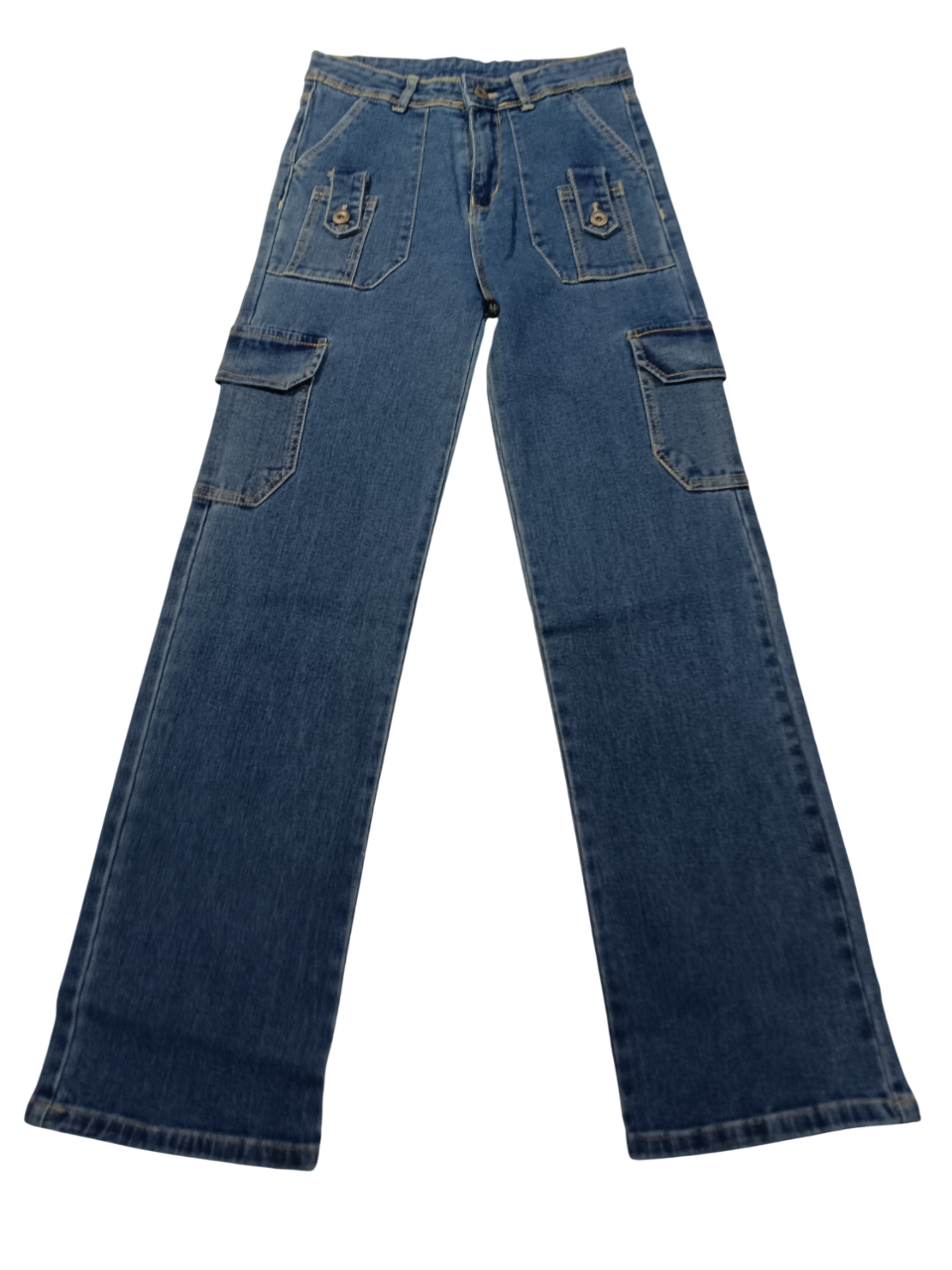 Girls’ Multi-Pocket Cargo Style Denim Jeans D.1128/30/48