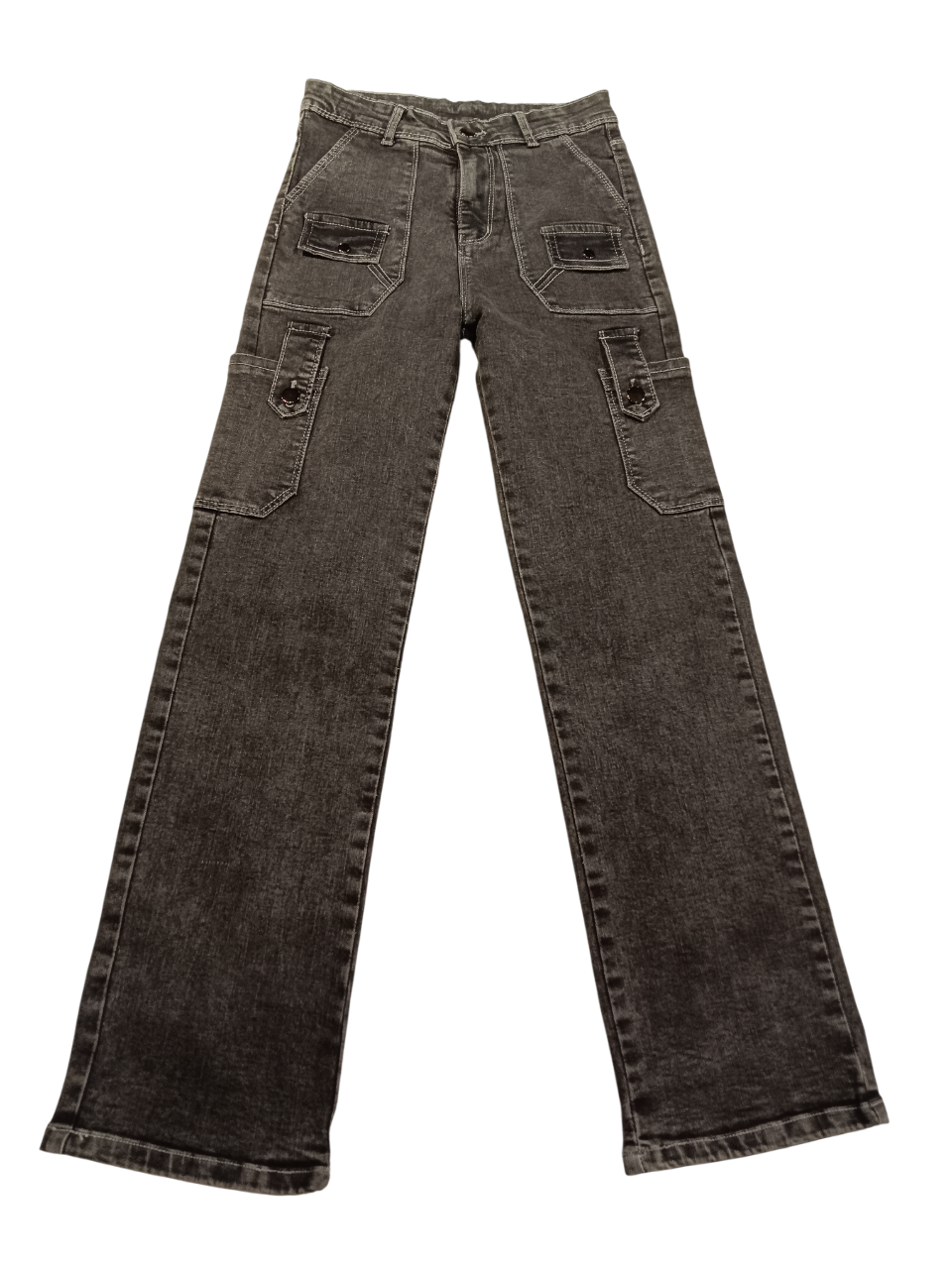 Girls’ Multi-Pocket Cargo Style Denim Jeans D.1128/30/48