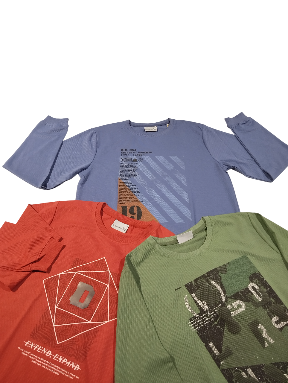 Blue Full Sleeve Printed T-Shirt D.19/12 Blue Full Sleeve Printed T-Shirt D.19/12