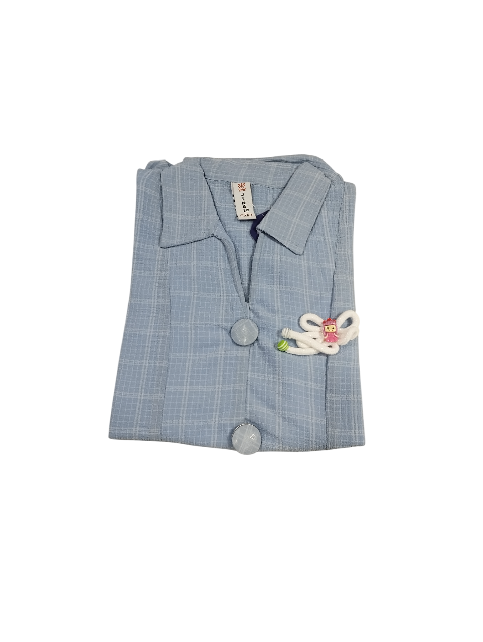 Girls’ Checked Half Sleeve Formal Shirt Top D.21.5827