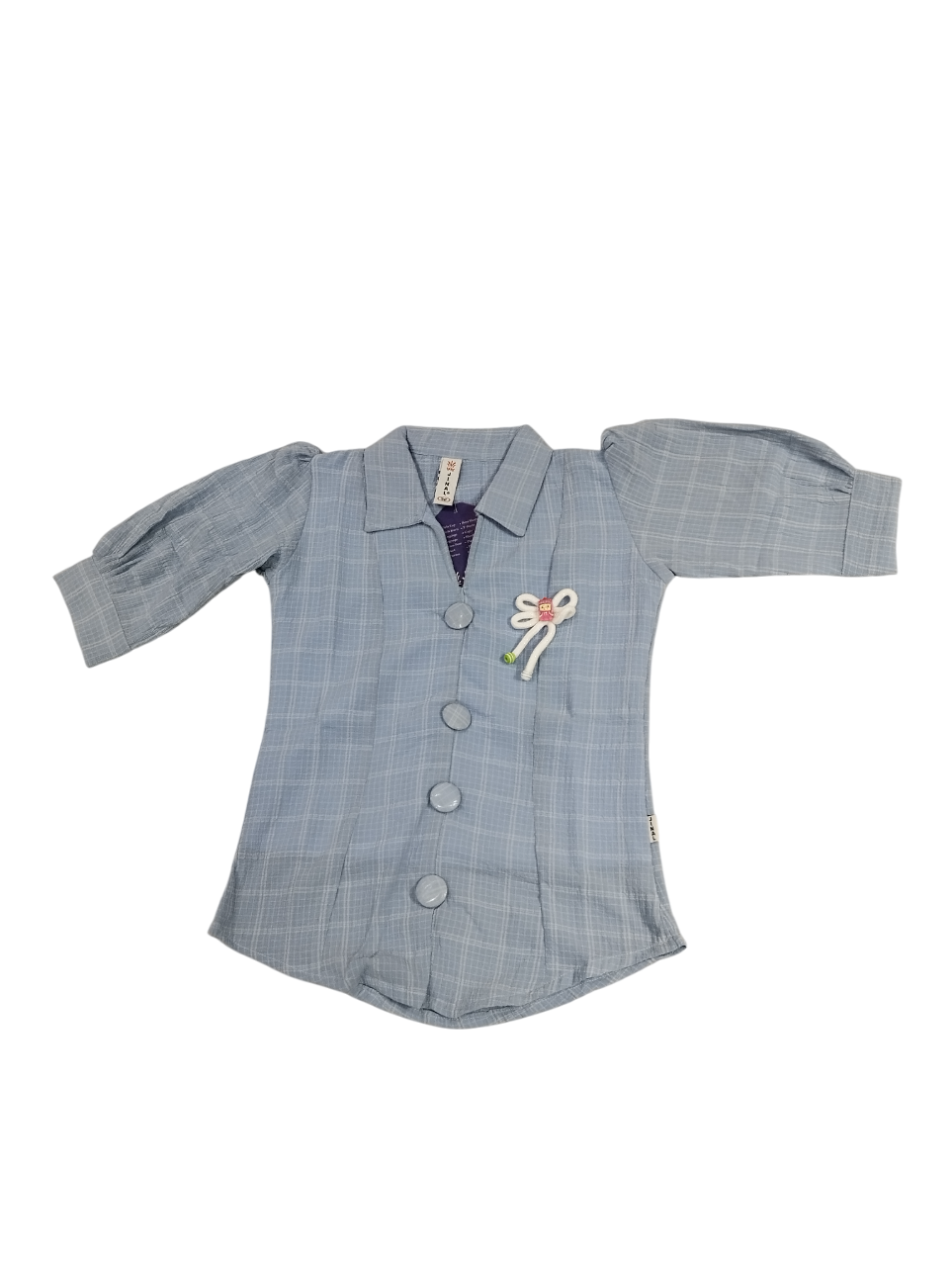 Girls’ Checked Half Sleeve Formal Shirt Top D.21.5827