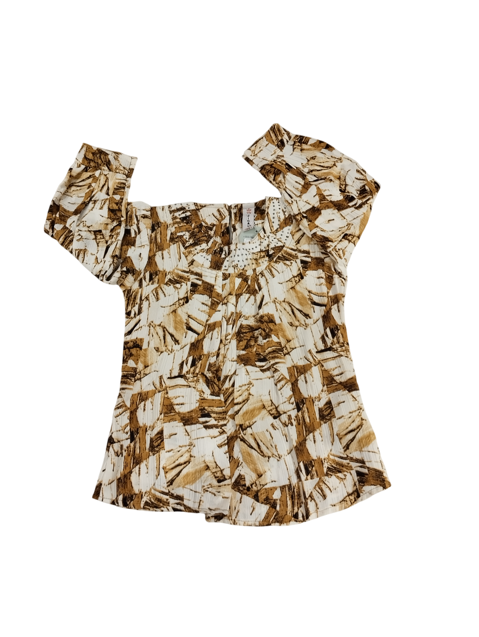 Girls’ Printed Smocked Peplum Top D.25.5951