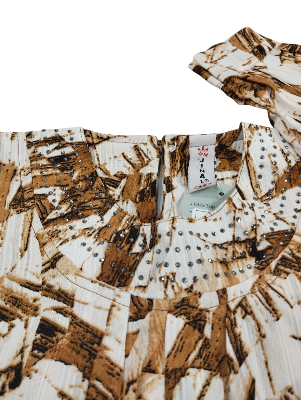 Girls’ Printed Smocked Peplum Top D.25.5951