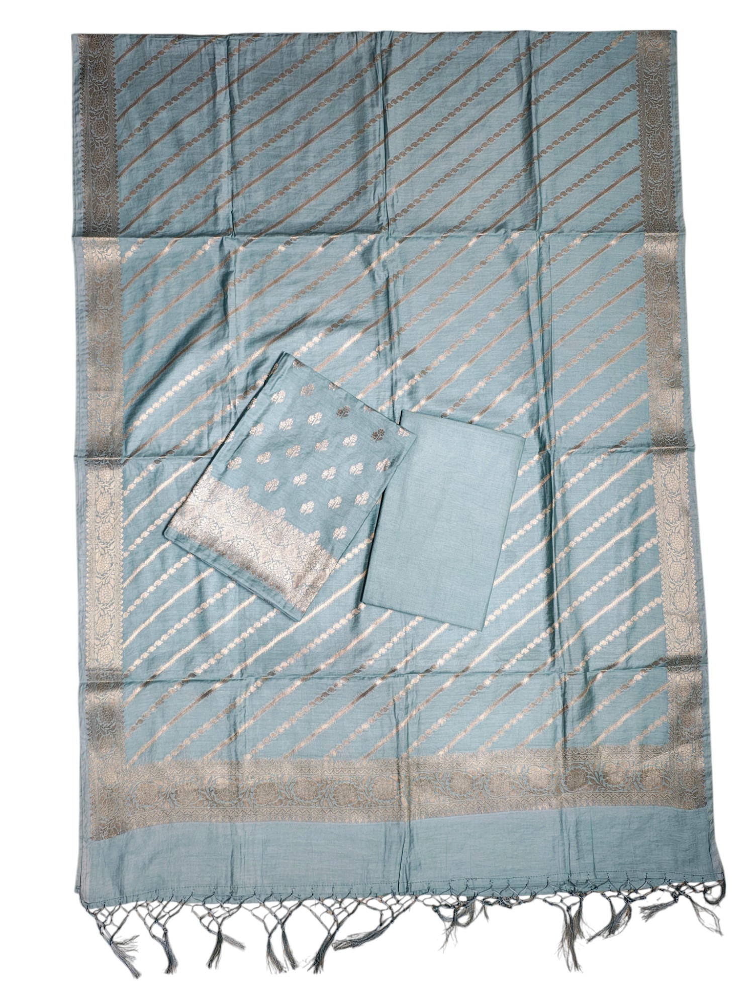 Firoza Banarasi Silk Dress Material for Women